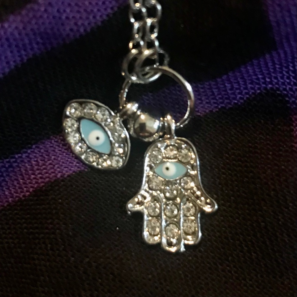 Evil Eye Hamsa Hand Nazar Bling Protection Amulet